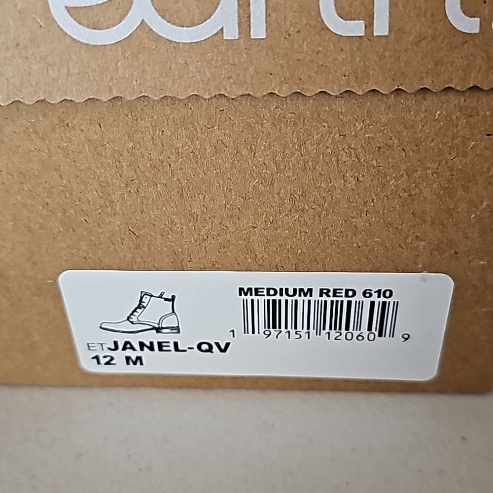 Nib Earth Jane Bootie In Medium Red, Size 12 - image 5